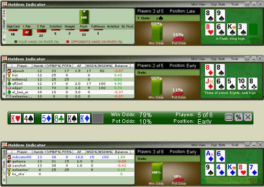 Holdem Indicator -  the state-of-the-art online poker odds calculator